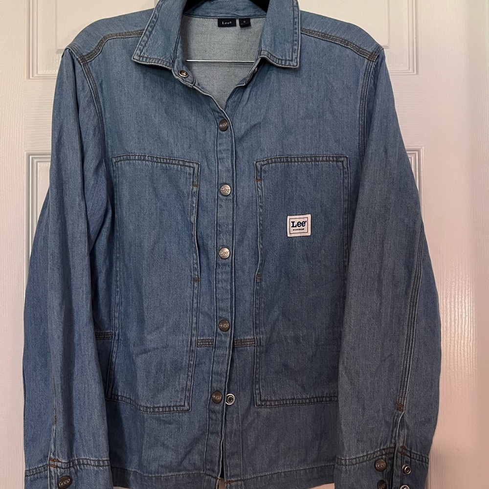 Lee Light Blue Denim Workwear Shirt